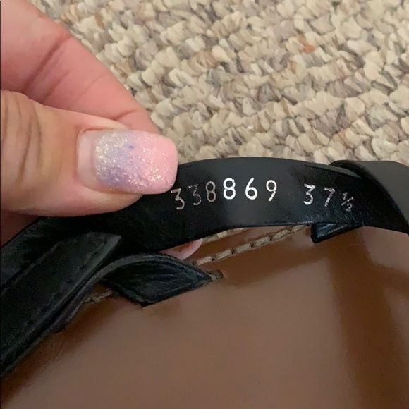 Gucci Authentic black logo strappy REI calf sandal - Picture 12 of 13